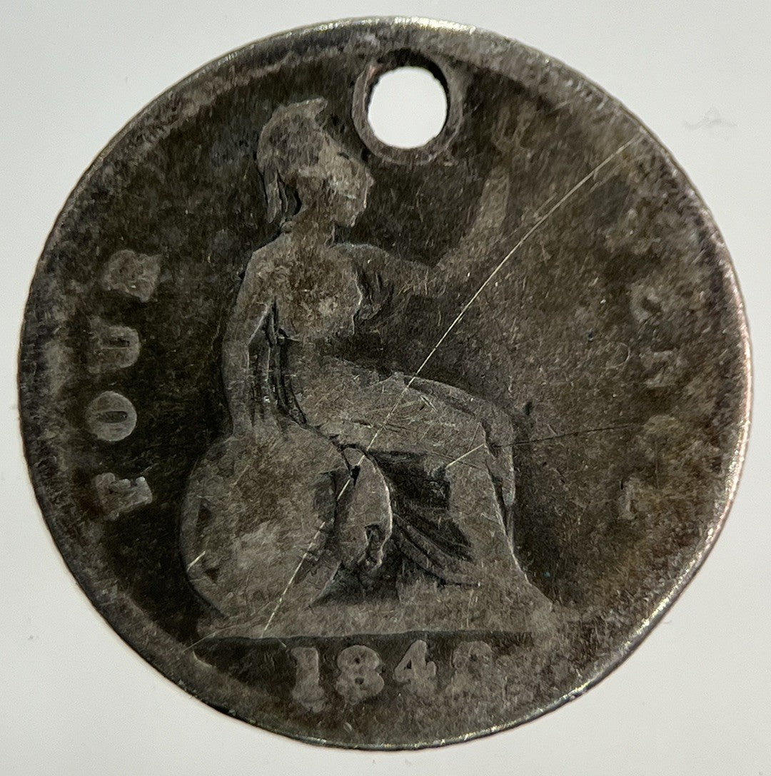 1848 Victoria Four-Pence Groat Silver Coin | Collectable Grade