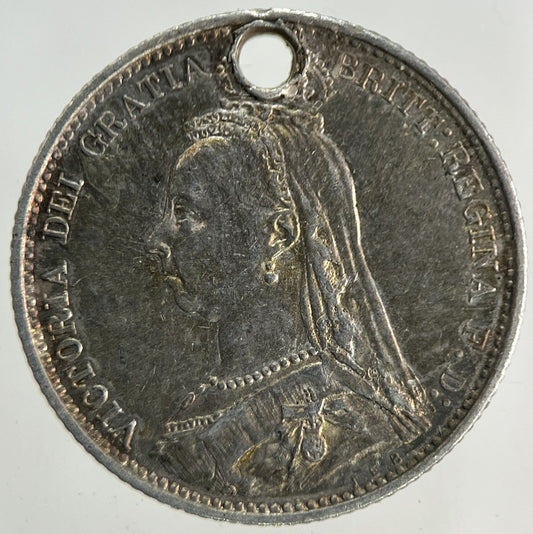 1887 Victoria Sixpence Silver Coin | Very High Grade