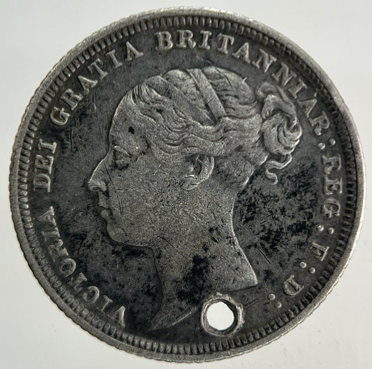 1886 Victoria Sixpence Silver Coin | Very High Grade