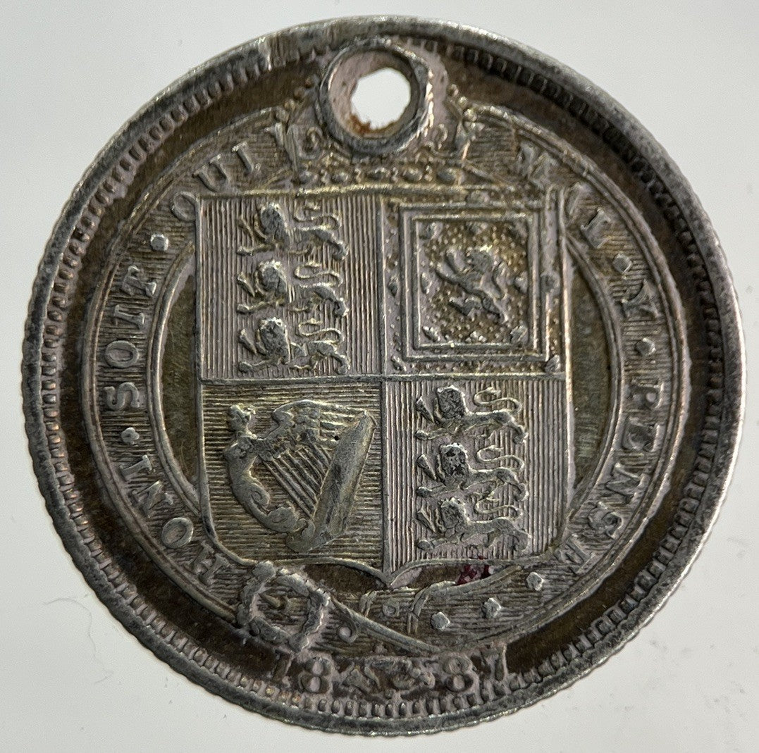 1887 Victoria Sixpence Silver Coin | Fine Collectable Grade