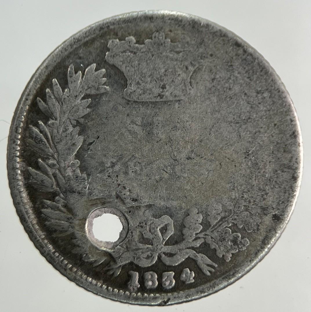 1834 William IV Sixpence Silver Coin | Collectable Grade