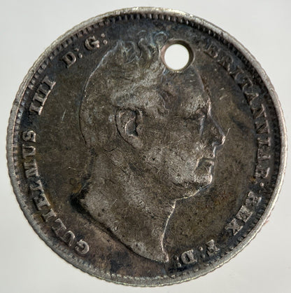 1834 William IV Sixpence Silver Coin | Fine Collectable Grade