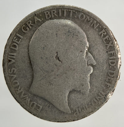 1908 Edward VII Sixpence Silver Coin | Collectable Grade