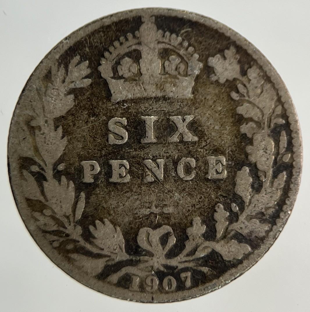 1907 Edward VII Sixpence Silver Coin | Collectable Grade