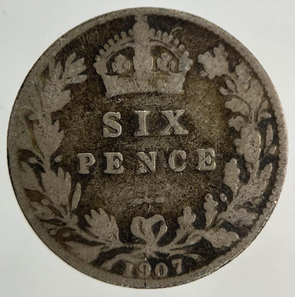 1907 Edward VII Sixpence Silver Coin | Collectable Grade