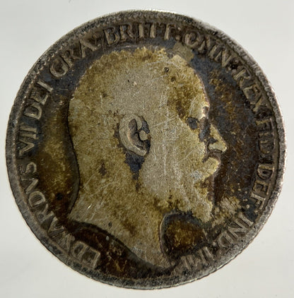 1910 Edward VII Sixpence Silver Coin | Collectable Grade