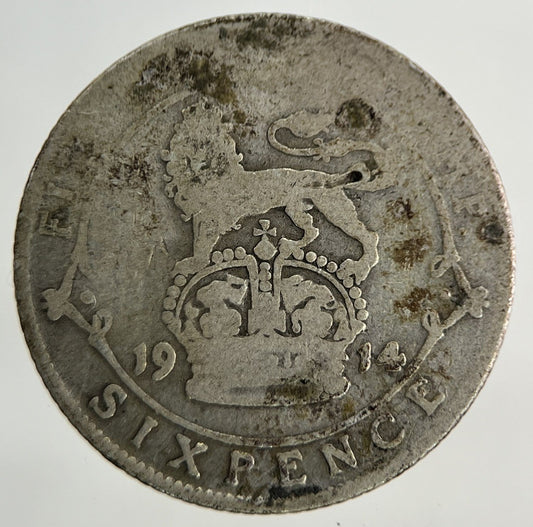 1914 George V Sixpence Silver Coin | Collectable Grade