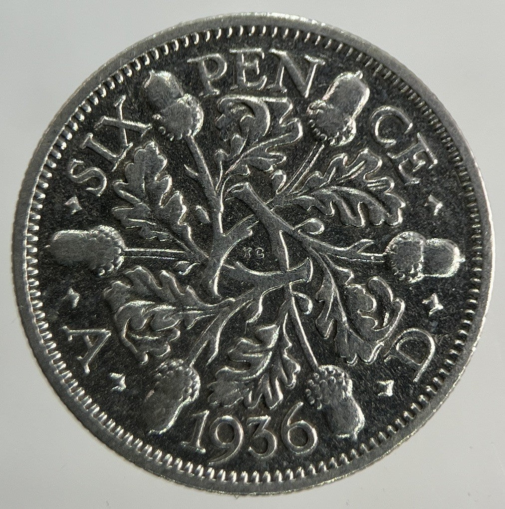 1936 George V Sixpence Silver Coin | Collectable Grade