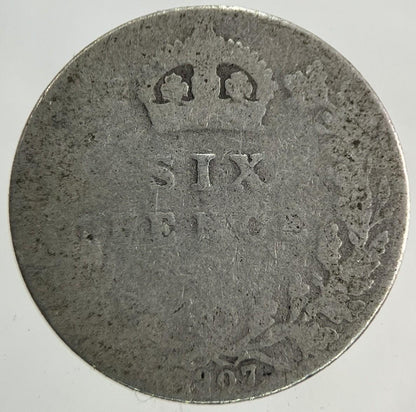 1907 Edward VII Sixpence Silver Coin | Collectable Grade