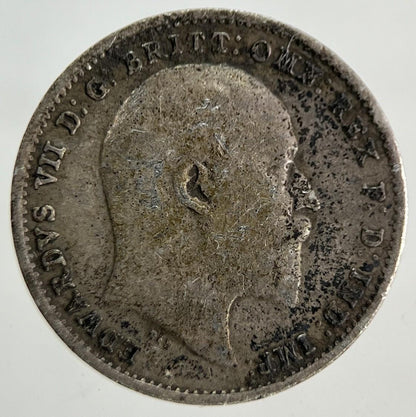 1910 Edward VII Threepence Silver Coin | Fine Collectable Grade