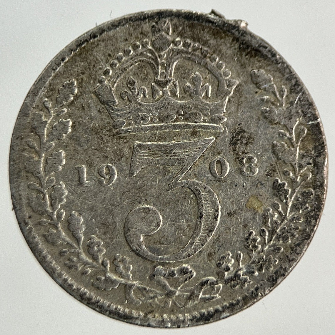 1908 Edward VII Threepence Silver Coin | Collectable Grade