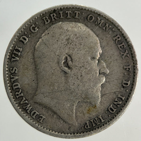 1908 Edward VII Threepence Silver Coin | Collectable Grade