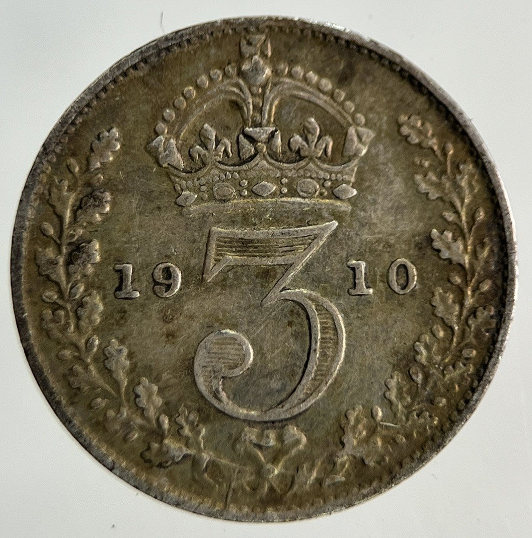 1910 Edward VII Threepence Silver Coin | Very High Grade
