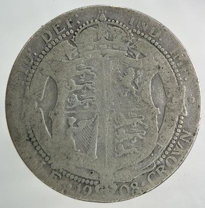 1908 Edward VII Half-Crown Silver Coin | Collectable Grade