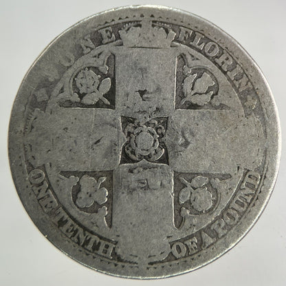 1849 Victoria Gothic Florin Silver Coin | Collectable Grade