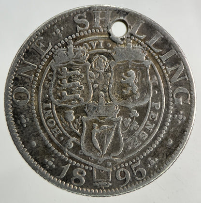 1895 Victoria Shilling Silver Coin | Fine Collectable Grade