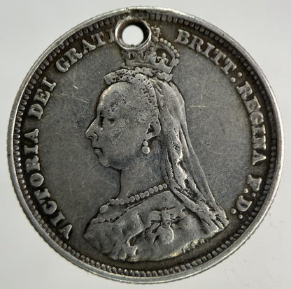 1887 Victoria Shilling Silver Coin | Fine Collectable Grade