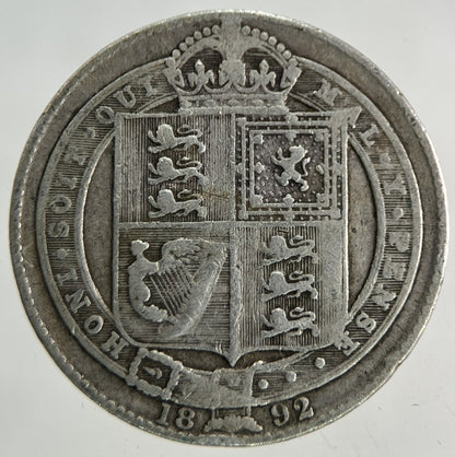 1892 Victoria Shilling Silver Coin | Collectable Grade