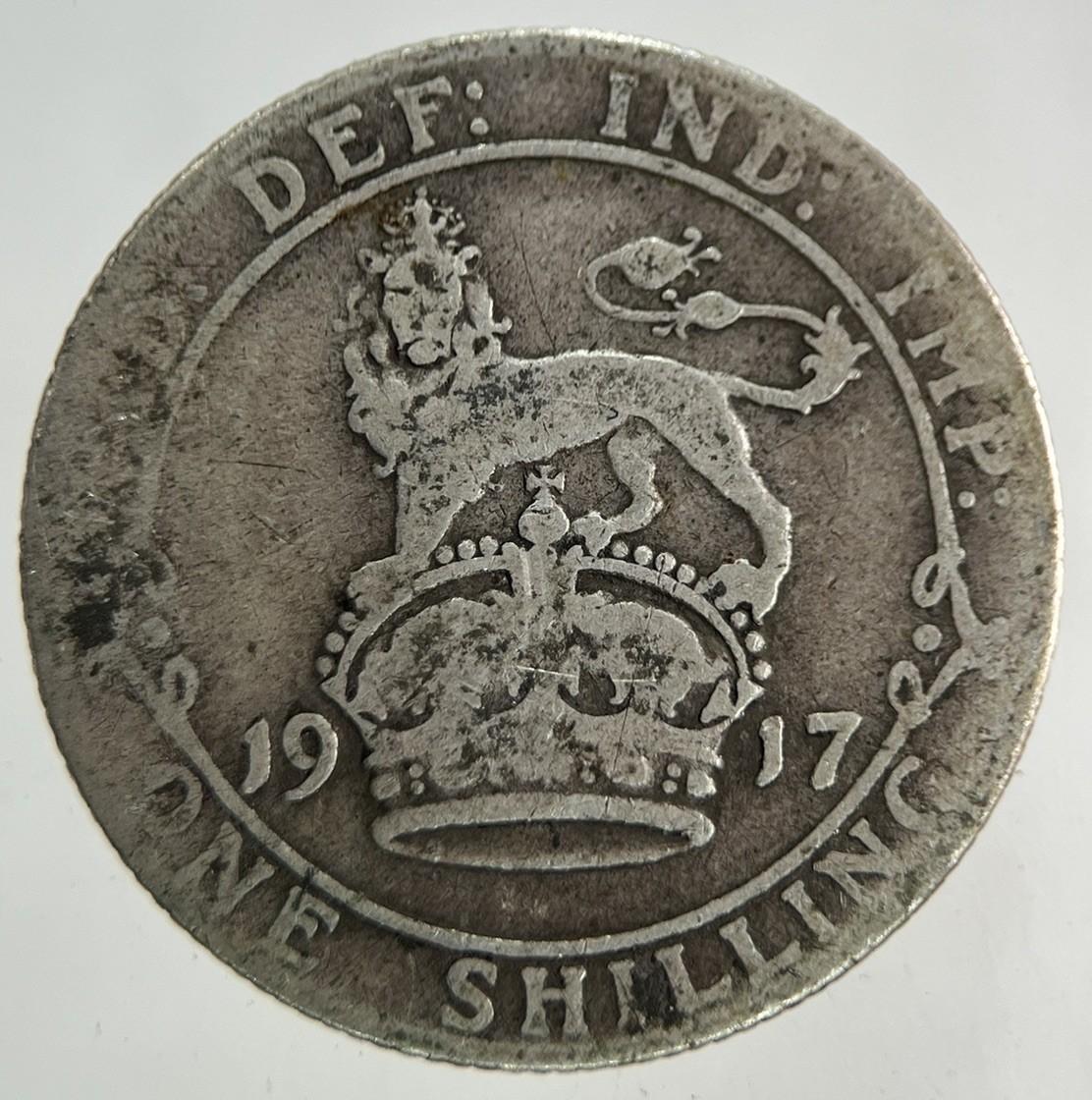 1917 George V Shilling Silver Coin | Collectable Grade