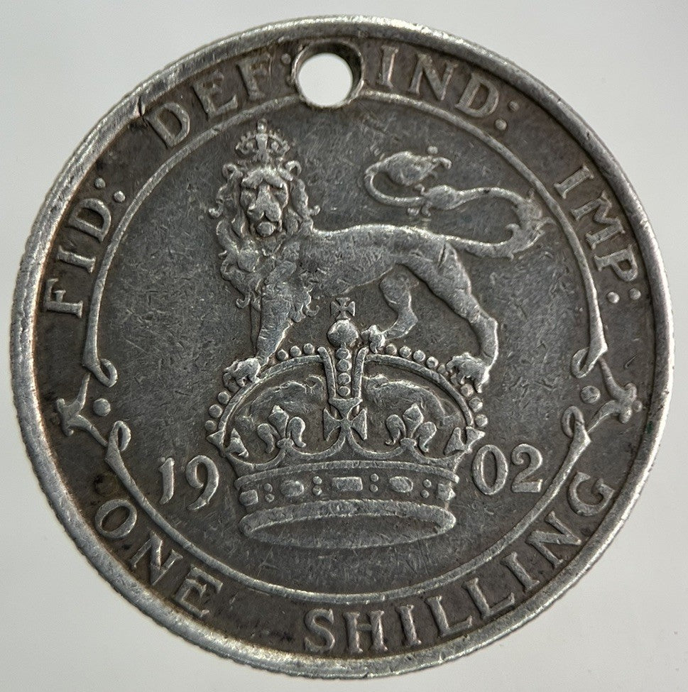 1902 Edward VII Shilling Silver Coin | Very High Grade