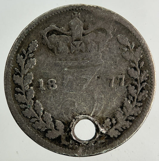 1877 Victoria Threepence Silver Coin | Collectable Grade