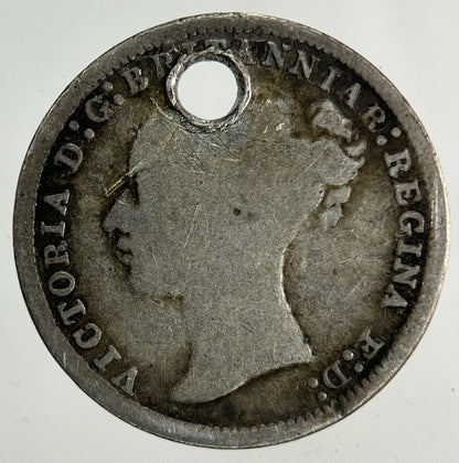 1877 Victoria Threepence Silver Coin | Collectable Grade