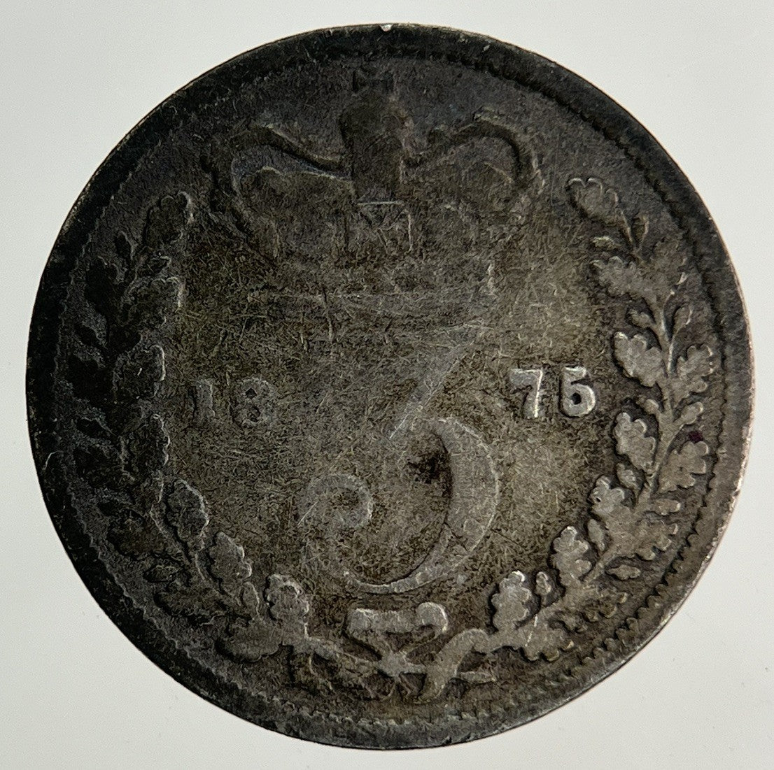 1875 Victoria Threepence Silver Coin | Collectable Grade