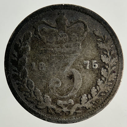 1875 Victoria Threepence Silver Coin | Collectable Grade