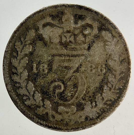 1886 Victoria Threepence Silver Coin | Collectable Grade