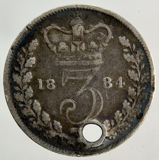 1884 Victoria Threepence Silver Coin | Collectable Grade