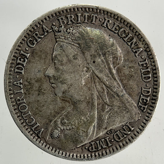 1901 Victoria Threepence Silver Coin | Very High Grade