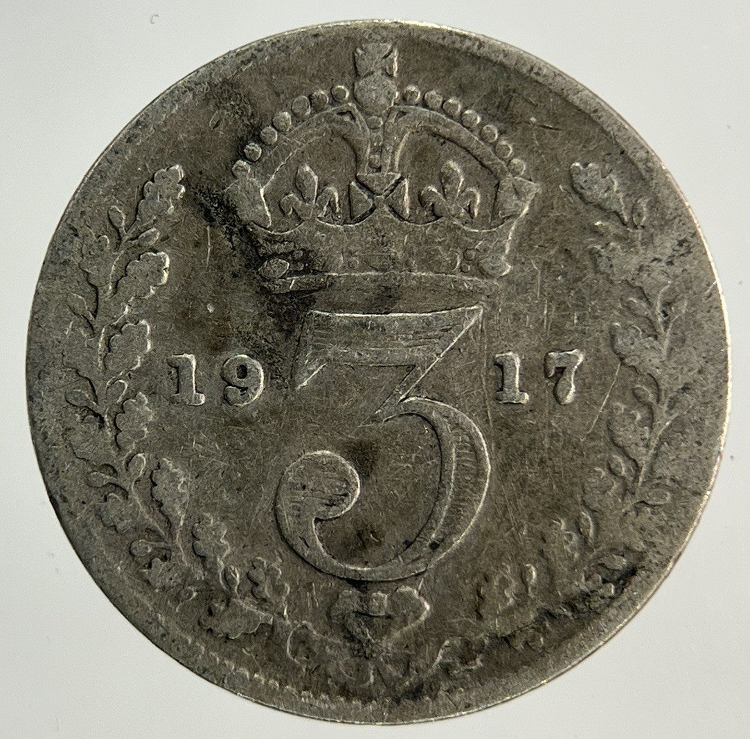 1917 George V Threepence Silver Coin | Collectable Grade