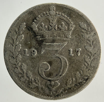 1917 George V Threepence Silver Coin | Collectable Grade