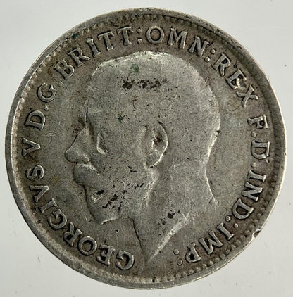 1916 George V Threepence Silver Coin | Fine Collectable Grade
