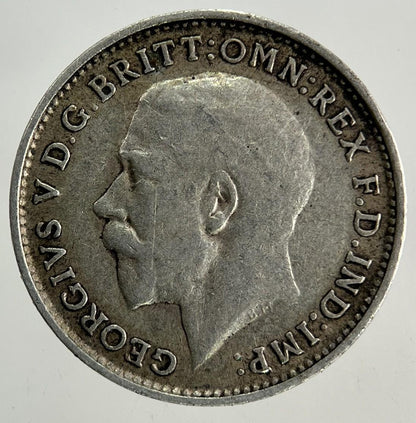 1916 George V Threepence Silver Coin | Fine Collectable Grade
