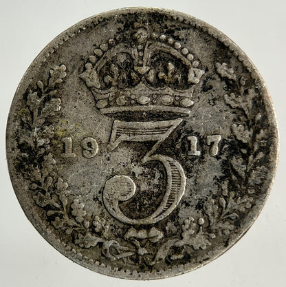 1917 George V Threepence Silver Coin | Collectable Grade
