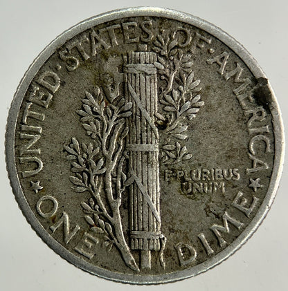 1938 US USA Mercury Dime Silver Coin | Fine Collectable Grade