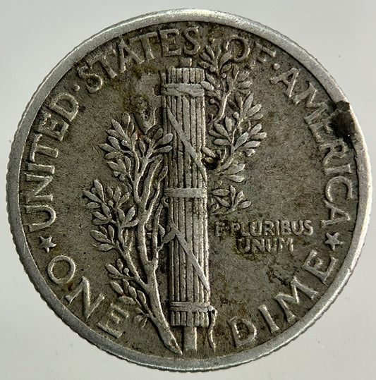 1938 US USA Mercury Dime Silver Coin | Fine Collectable Grade