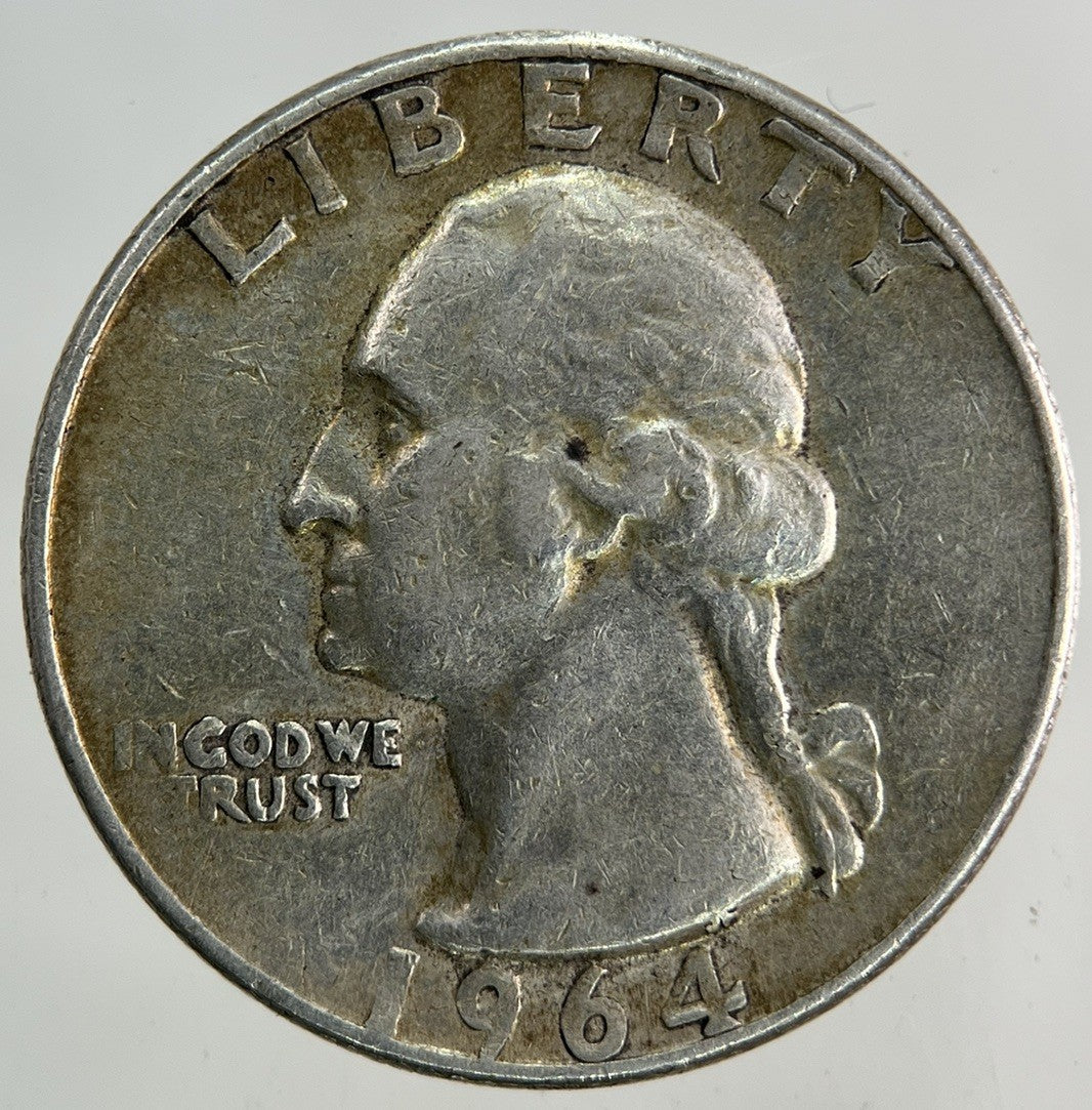 1964 US USA Quarter Dollar Silver Coin | Fine Collectable Grade