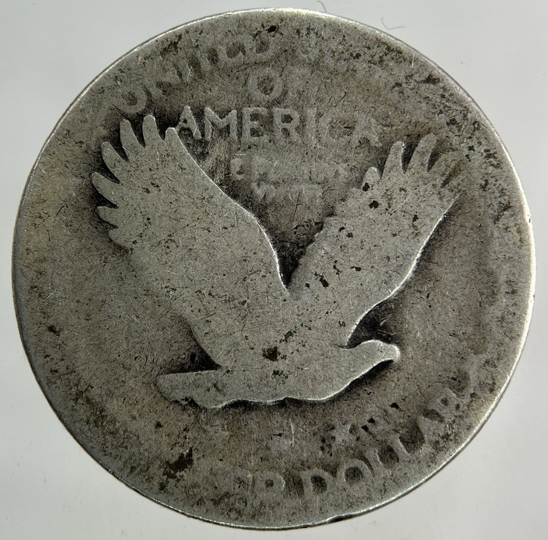 US USA Quarter Dollar Standing Liberty Silver Coin | Collectable Grade