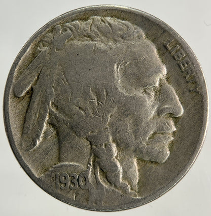 1930 US USA Nickel 5 Cents Coin | Fine Collectable Grade