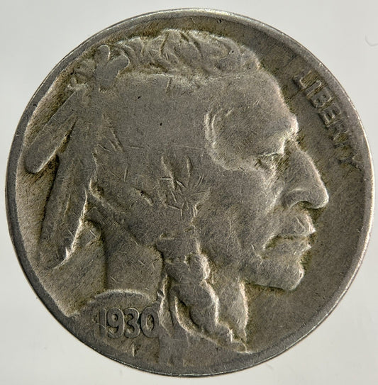 1930 US USA Nickel 5 Cents Coin | Fine Collectable Grade