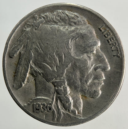 1936 US USA Nickel 5 Cents Coin | Fine Collectable Grade