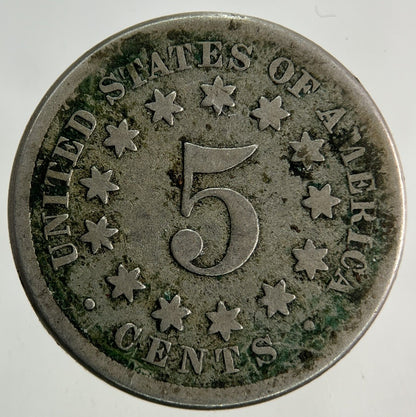 1867 US USA Shield Nickel 5 Cents Coin | Collectable Grade