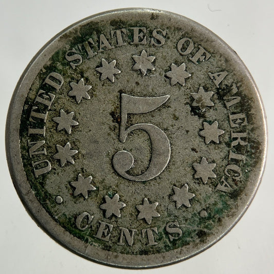 1867 US USA Shield Nickel 5 Cents Coin | Collectable Grade