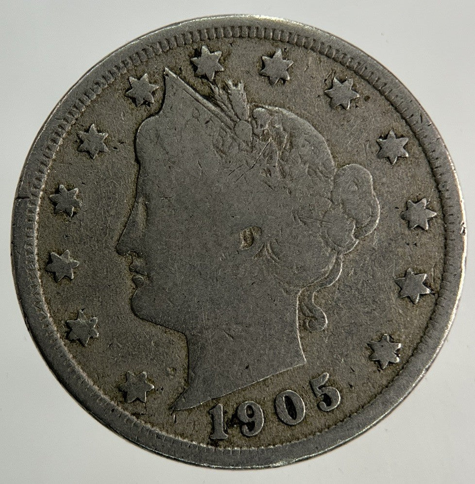 1905 US USA Nickel 5 Cents Coin | Collectable Grade