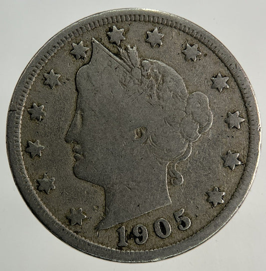 1905 US USA Nickel 5 Cents Coin | Collectable Grade