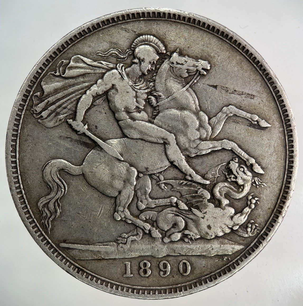 1890 Victoria One Crown Silver Coin | Fine Collectable Grade
