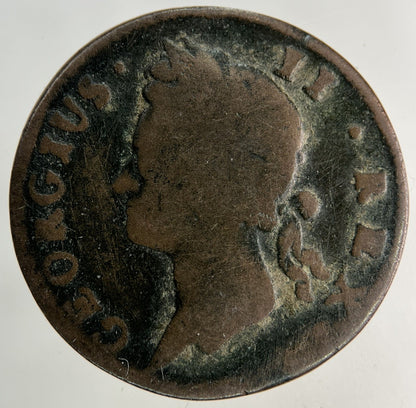 1741 Irish Half-Penny Coin | Fine Collectable Grade