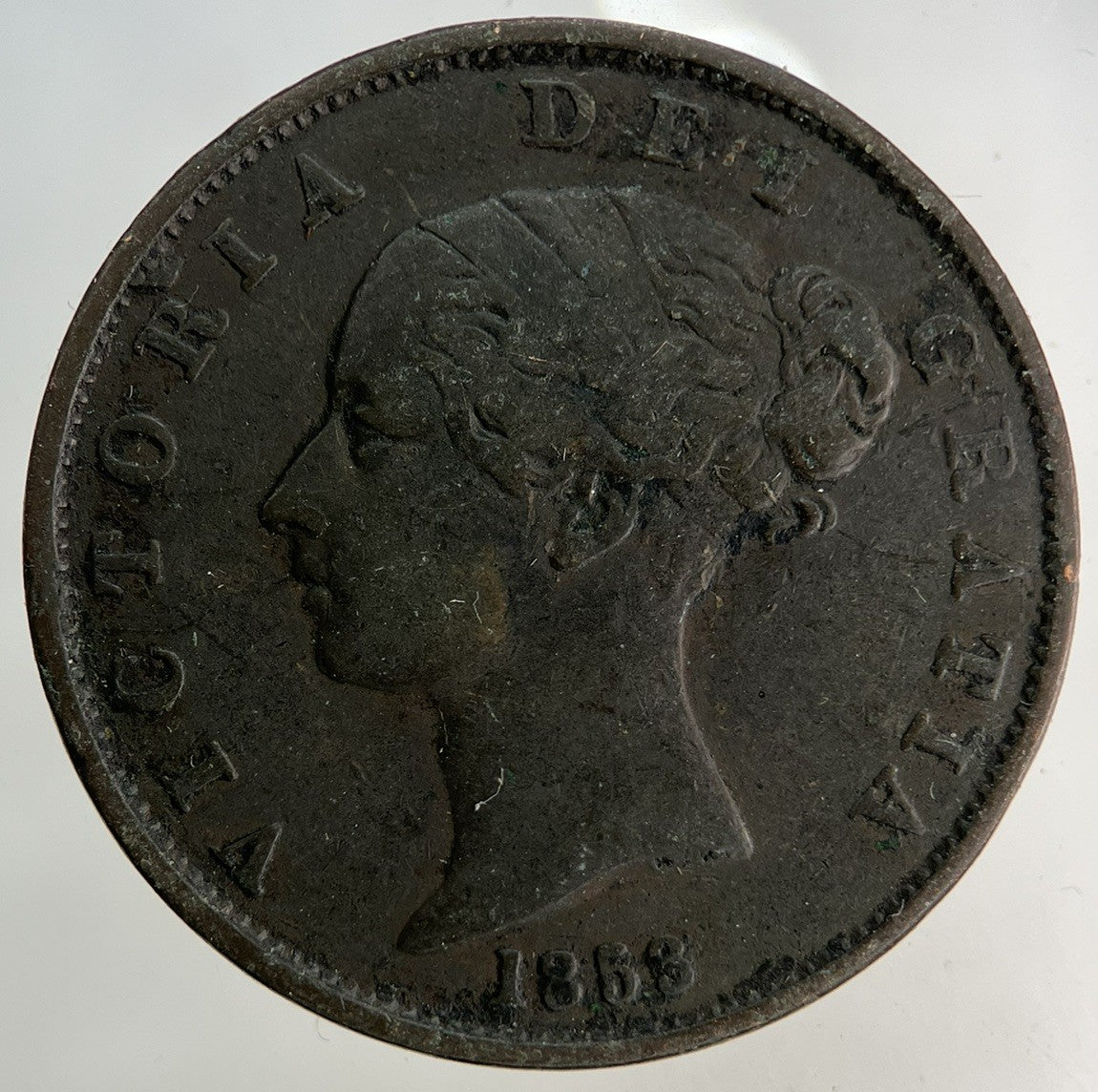 1853 Victoria Half-Penny Coin | Fine Collectable Grade